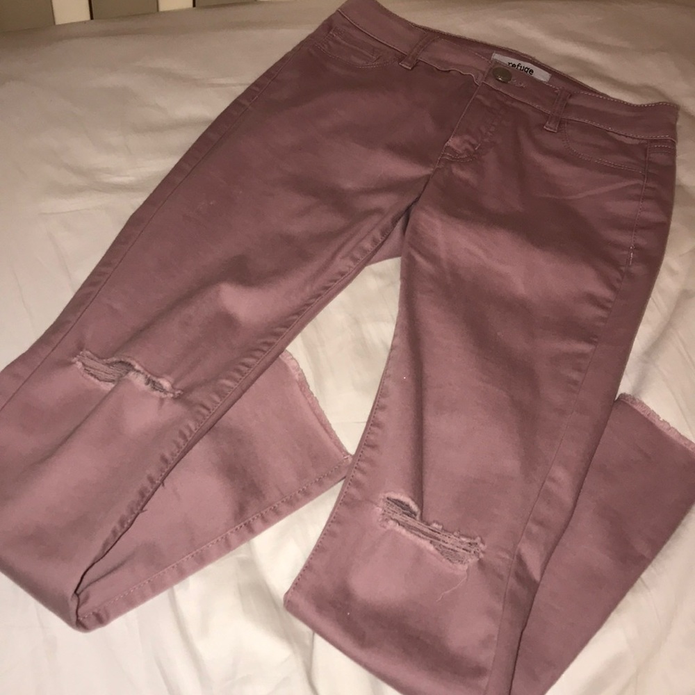 Stretchy nude pink jeggings